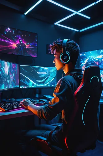 lan,gamer zone,computer room,game room,gaming,game illustration,gamers round,gamer,computer game,connectcompetition,girl at the computer,fractal design,cyber,night administrator,man with a computer,working space,playing room,new concept arms chair,monitor wall,monitors,Illustration,Black and White,Black and White 02