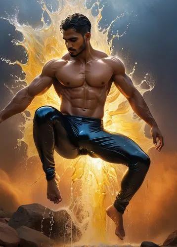 aqualad,tarzan,kushti,sagat,iyanya,kukui,Art,Artistic Painting,Artistic Painting 35