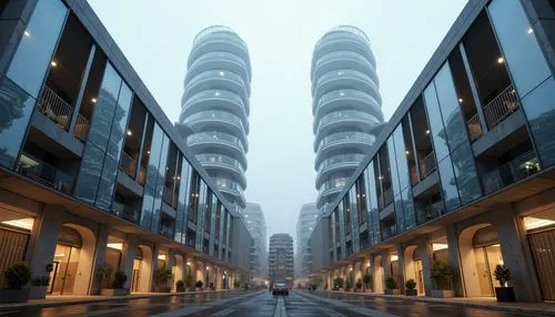 urban towers,dubai marina,dubia,condos,tallest hotel dubai,manama,largest hotel in dubai,mubadala,dubai,futuristic architecture,masdar,apartment blocks,high rises,dubay,meydan,doha,emaar,jbr,abu dhabi,foggy day