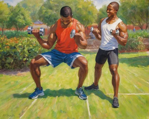 oil painting on canvas,oil on canvas,oil painting,painting technique,usain bolt,sprinting,sports exercise,long-distance running,pétanque,khokhloma painting,individual sports,runners,middle-distance running,finish line,multi-sport event,athletes,two running dogs,modern pentathlon,traditional sport,michael jordan,Art,Classical Oil Painting,Classical Oil Painting 13