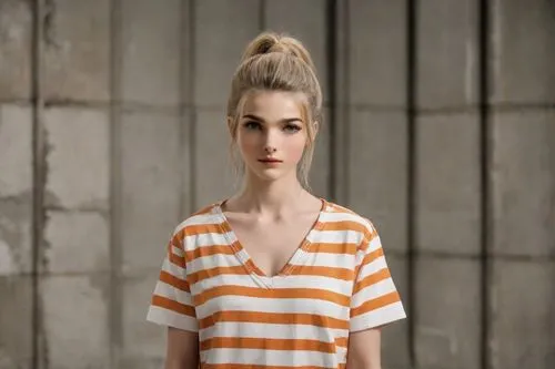 horizontal stripes,clementine,girl in t-shirt,wooden mannequin,striped background,blond girl,isolated t-shirt,fashion doll,poppy,blonde woman,liberty cotton,poppy seed,female doll,fashion dolls,women fashion,realdoll,pixie-bob,fashion girl,girl in a long,dress doll,Photography,Natural