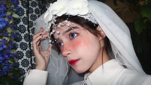 bridal,the angel with the veronica veil,bride,dead bride,the prophet mary,ao dai,suit of the snow maiden,bridal dress,debutante,sun bride,bridal veil,mary 1,white lady,traditional costume,bridal clothing,wedding dress,wedding photo,veil,silver wedding,girl in a historic way