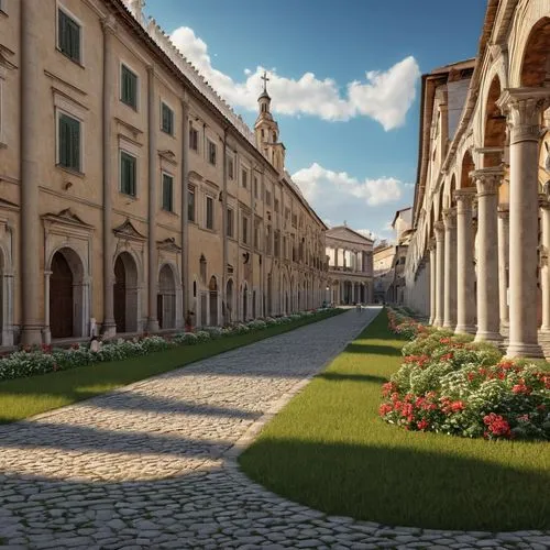 sapienza,urbino,certosa di pavia,modena,cortile,arezzo,miniato,piacenza,baglione,assisi,venaria,recanati,certosa,pienza,prato,piazza,vencel square,macerata,ducale,volterra