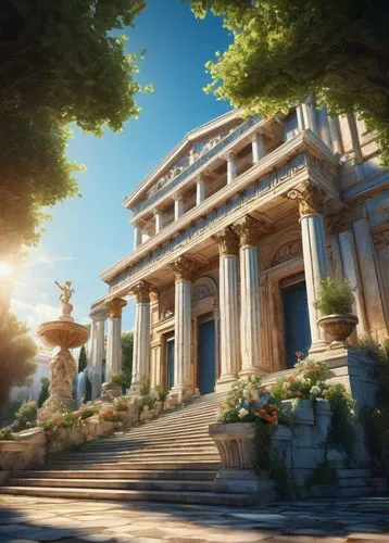 ephesus,greek temple,artemis temple,panagora,halicarnassus,acropolis,panathenaic,parnassus,ancient rome,vittoriano,rome 2,leptis,the ancient world,capitolium,tempio,carthage,celsus library,athene,odyssey,temple of diana,Conceptual Art,Fantasy,Fantasy 14