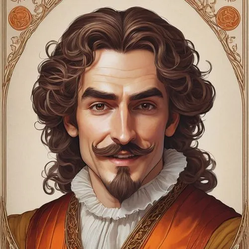 the emperor's mustache,lokportrait,bard,benedict herb,musketeer,leonardo devinci,htt pléthore,fantasy portrait,tyrion lannister,melchior,king caudata,hamelin,art bard,bartholomew,merchant,tudor,romantic portrait,athos,florentine,fawkes,Conceptual Art,Fantasy,Fantasy 03