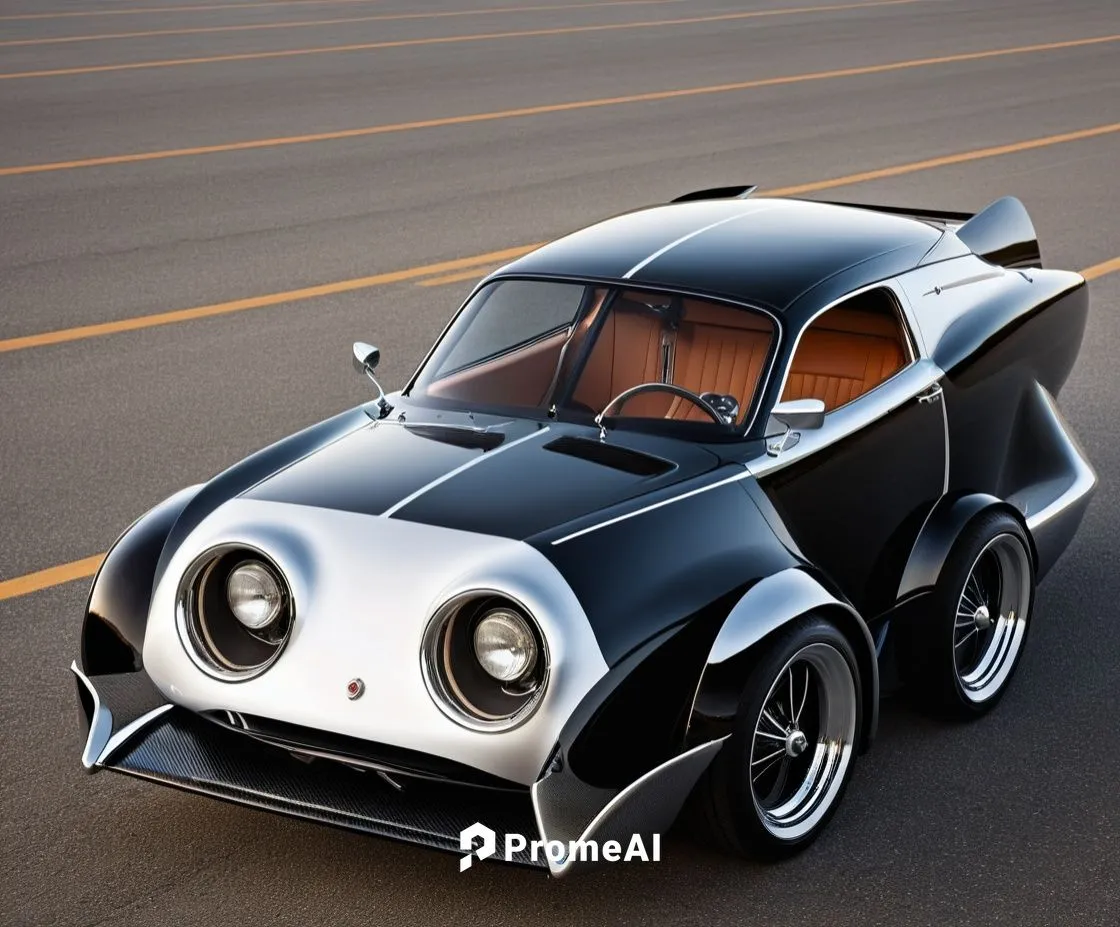 Vehicle Design, Car design,a modern looking car driving on a road,volkswagen beetlle,morgan electric car,vw beetle,volkswagen beetle,street rod,mini cooper,Photography,General,Realistic