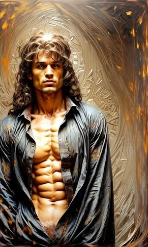 the archangel,cave man,sculptor,vitruvian man,archangel,daemon,greek god,tyrion lannister,the vitruvian man,pankration,edge muscle,body building,god of thunder,muscular system,leonardo da vinci,biomechanical,tarzan,neanderthal,fantasy art,surya namaste