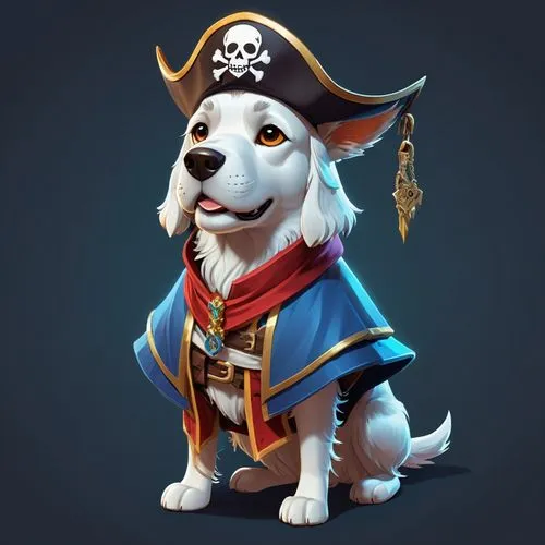 welschcorgi,pirate,terrier,bucco,jack russell,pirate treasure,Unique,3D,Isometric