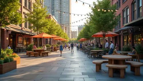 pedestrianized,walkability,meatpacking district,shopping street,paved square,old linden alley,tribeca,pedestrian zone,new york streets,waterstreet,rittenhouse,brindleyplace,hoboken,streetscape,midmarket,nolita,yorkville,meatpacking,callowhill,aldersgate,Photography,General,Realistic