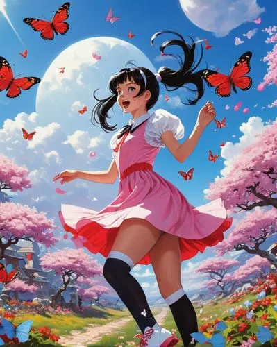 japanese sakura background,butterfly background,pink butterfly,julia butterfly,vanessa (butterfly),sakura blossom,sakura background,flower fairy,cupido (butterfly),butterflies,red butterfly,sky butterfly,falling flowers,sakura flower,butterfly day,sakura blossoms,butterfly floral,chasing butterflies,butterfly,cherry blossom,Conceptual Art,Sci-Fi,Sci-Fi 19