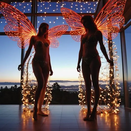 christmas angels,fairies,fairy lights,light art,wood angels,momix,angels,fire dancer,angel lanterns,drawing with light,light painting,dancers,fire angel,neon body painting,sylphs,string lights,fairies aloft,fairy lanterns,lightpainting,glass wings,Photography,Documentary Photography,Documentary Photography 31