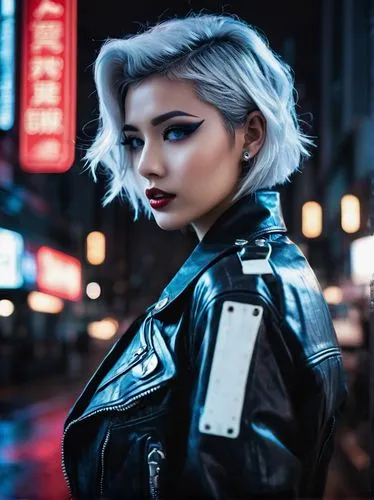 domino,nikkatsu,noir,asami,cyberpunks,street shot,cyberpunk,zhu,ryoko,katana,kira,futuristic,junji,femme fatale,retro woman,harumi,azumi,pompadour,tokyoites,chunli,Photography,Black and white photography,Black and White Photography 08