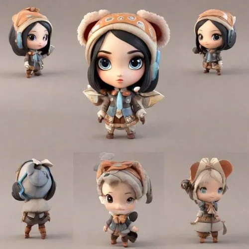 lumidee,funko,ahsoka,plug-in figures,vax figure,chibi girl,Digital Art,3D