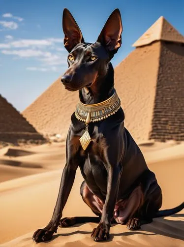 pharaoh hound,pharaoh,english toy terrier,toy manchester terrier,miniature pinscher,tutankhamun,peruvian hairless dog,manchester terrier,german pinscher,sphynx,pharaonic,mexican hairless dog,tutankhamen,pinscher,sphinx pinastri,austrian pinscher,sphinx,american hairless terrier,ancient egypt,ancient egyptian,Art,Classical Oil Painting,Classical Oil Painting 36