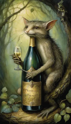 splinter,fox and hare,vaisseau fantome,apothecary,wild wine,whimsical animals,winemaker,grasshopper mouse,dormouse,musical rodent,jerboa,snifter,american snapshot'hare,wild hare,anthropomorphized animals,fairy tale character,year of the rat,apéritif,mead,vintage mice,Illustration,Realistic Fantasy,Realistic Fantasy 14