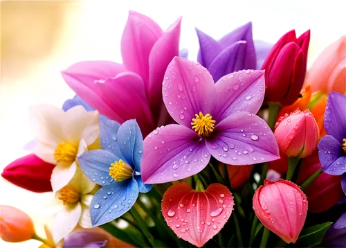 colorful flowers,flower background,beautiful flowers,flowers png,flower wallpaper,spring flowers,splendor of flowers,spring bouquet,beautiful garden flowers,tulip background,bright flowers,beautiful flower,colors of spring,tulip flowers,violet flowers,fine flowers,spring background,ornamental flowers,flowers in basket,pink tulips,Illustration,Realistic Fantasy,Realistic Fantasy 43