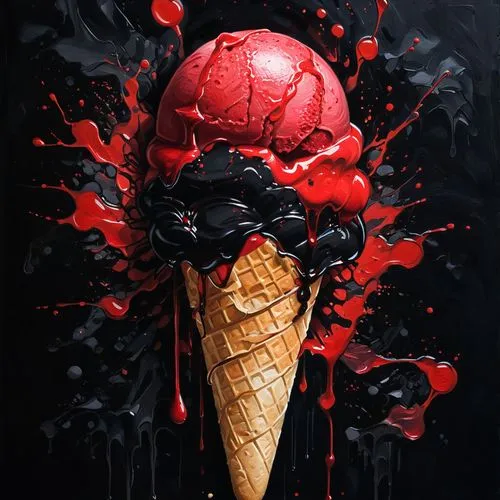 zombie ice cream,aglycone,cornetto,ice cream,ice cream cone,icecream,ice creams,gelati,sweet ice cream,woman with ice-cream,sundae,bloodsucker,sorbets,red popsicle,ice cream van,whipped ice cream,strawberry ice cream,reddicliffe,pennywise,soft ice cream,Illustration,Abstract Fantasy,Abstract Fantasy 18