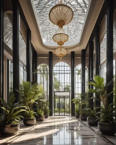 amanresorts,atriums,lobby,wintergarden,luxury home interior,hotel lobby,conservatory,cochere,hotel hall,luxury hotel,intercontinental,rotana,foyer,atrium,entrance hall,largest hotel in dubai,rosecliff,habtoor,sofitel,beverly hills hotel,Illustration,Realistic Fantasy,Realistic Fantasy 07