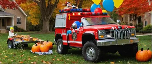 halloween travel trailer,child's fire engine,halloween truck,halloween car,kids fire brigade,fire truck,old halloween car,toy vehicle,firetruck,fire engine,fire apparatus,white fire truck,day of the dead truck,volunteer firefighters,halloween decoration,emergency vehicle,children's ride,fire department,fire fighters,fire brigade,Illustration,Realistic Fantasy,Realistic Fantasy 16