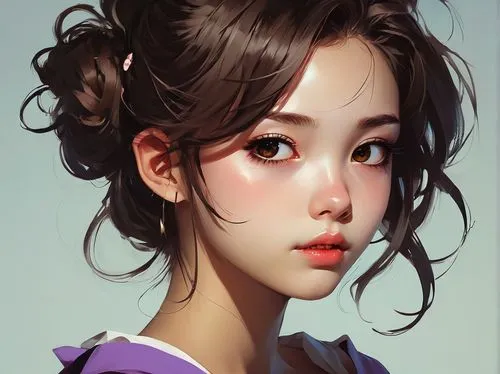 girl portrait,hanbok,oriental girl,study,mulan,geisha girl,digital painting,hong,fantasy portrait,geisha,korean,oriental,girl drawing,han thom,japanese woman,girl studying,asian woman,bun cha,phuquy,practice,Conceptual Art,Fantasy,Fantasy 06