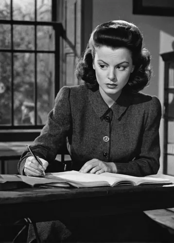 Write a suspenseful scene with Teri McMinn as the main character.,jane russell-female,katherine hepburn,shirley temple,maureen o'hara - female,hitchcock,screenwriter,1940 women,fountainhead,rear windo