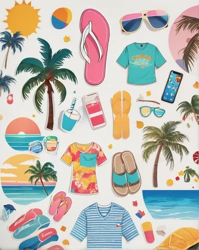 summer icons,summer clip art,summer items,summer background,summer flat lay,ice cream icons,summer pattern,summer clothing,summer beach umbrellas,dream beach,seamless pattern,fruits icons,background vector,tropical beach,tropical floral background,icon set,beach furniture,scrapbook clip art,shopping icons,summer foods,Unique,Design,Sticker