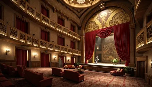 theater stage,theater curtain,proscenium,theatre stage,sapienza,royal interior,ornate room,ballroom,theater,theatre,theatre curtains,theatines,stage curtain,theater curtains,nationaltheatret,old opera,3d rendering,saenger,ballrooms,teatro