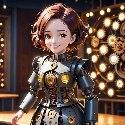 steampunk,female doll,princess anna,cute cartoon character,the japanese doll,japanese doll,honmei choco,painter doll,minibot,artist doll,vanessa (butterfly),cg artwork,steampunk gears,ara macao,fashion doll,crown render,paladin,disney character,doll figure,collectible doll,Anime,Anime,Cartoon