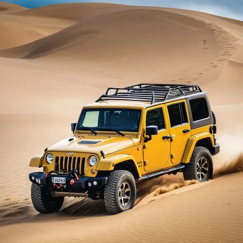 yellow jeep,jeep rubicon,desert safari dubai,deserticola,desert safari,desert run,Photography,General,Realistic