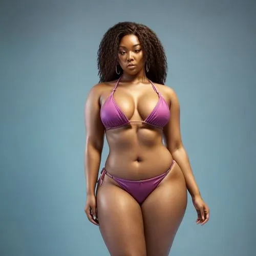 plus-size model,beautiful woman body,plus-sized,plus-size,dark chocolate,milk chocolate,brown chocolate,mauve,two piece swimwear,ebony,african american woman,purple skin,african woman,black women,beautiful african american women,nigeria woman,chocolate cream,maria bayo,thick,chocolate