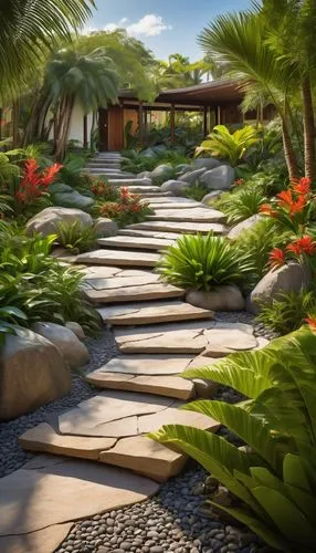 landscape designers sydney,landscape design sydney,zen garden,landscaped,pathway,japanese zen garden,walkway,garden design sydney,xeriscaping,landscaping,palm garden,japanese garden,wooden path,stone garden,japanese garden ornament,stone ramp,paving stones,hardscape,pathways,climbing garden,Illustration,Vector,Vector 13