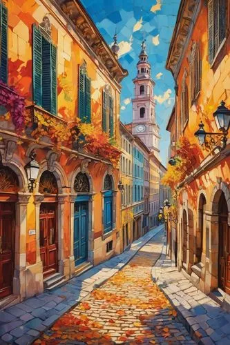 camozzi,italian painter,urbino,modena,colorful city,piazza di spagna,assisi,trinità dei monti,dubrovnic,italy,fossano,veneziani,spanish steps,navona,dubrovnik city,piazza navona,cortona,follieri,italia,anghiari,Conceptual Art,Oil color,Oil Color 25