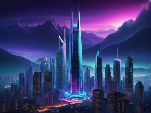 cybercity,futuristic landscape,cybertown,coruscant,cyberport,cyberworld,cyberpunk,supertall,ctbuh,barad,skycraper,futuristic,futurist,cyberia,futuristic architecture,megacorporation,skyscraper,metropolis,vanu,fantasy city,Art,Artistic Painting,Artistic Painting 38