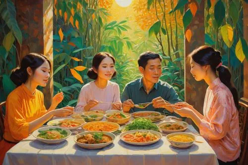 laotians,vietnamese cuisine,vietnamese tet,viet nam,cambodians,vietnamese food,Art,Artistic Painting,Artistic Painting 32