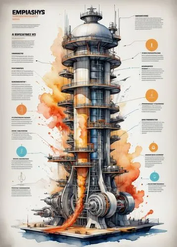 industries,explosives,explosive,infographic elements,gas planet,explode,earth station,astronautics,tower of babel,cartography,oil platform,post-apocalyptic landscape,mushroom cloud,exoplanet,post-apocalypse,sci fiction illustration,nuclear explosion,gas-filled,space capsule,airships,Unique,Design,Infographics