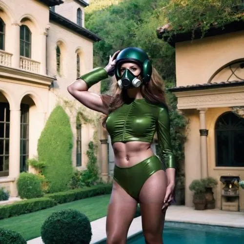 green skin,green smoke,respirator,green,ronda,in green,insta,gas mask,with the mask,abs,diving mask,pollution mask,jade,bomb,ski mask,toxic,camo,scuba,fit,priyanka chopra