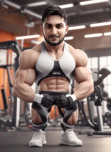 a male model posing with muscle arms and chest,bufferin,premaxillae,vikarby,nanjundaswamy,mehdi,body building,Digital Art,3D