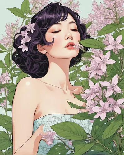 jasmine blossom,scent of jasmine,magnolia,jasmine,magnolias,jasmine flower,jasmine flowers,a beautiful jasmine,lilac blossom,background ivy,jasmine-flowered nightshade,lilacs,girl in flowers,flora,night-blooming jasmine,hydrangeas,summer jasmine,wild jasmine,mint blossom,gardenia,Illustration,Vector,Vector 03