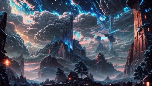 fantasy landscape,alien world,futuristic landscape,alien planet,ice planet,fractal environment,elven forest,space art,mushroom landscape,fantasy picture,3d fantasy,background screen,mandelbulb,valerian,ice castle,background image,volcanic landscape,screen background,northrend,volcanism