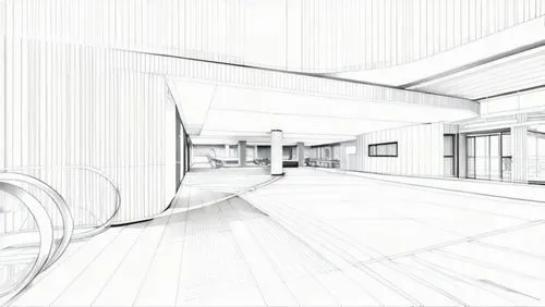 3d rendering,hallway space,school design,wireframe graphics,corridor,archidaily,futuristic art museum,daylighting,whitespace,hallway,wireframe,empty interior,kirrarchitecture,subway station,arq,futuri