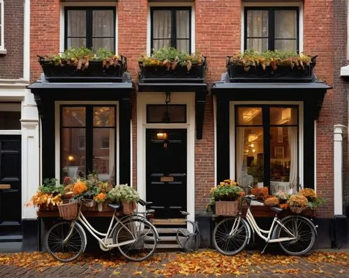 netherlands,amsterdam,amsterdams,autumn decoration,houses clipart,parked bikes,bicycles,herengracht,seasonal autumn decoration,autumn decor,amsterdammers,haarlem,prinsengracht,spui,flower shop,groningen,the netherlands,netherland,straat,townhouse,Photography,Documentary Photography,Documentary Photography 37