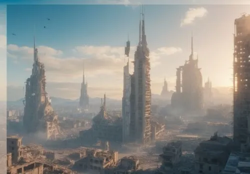 tirith,coruscant,cardassia,coruscating,theed,osgiliath,barrayaran,destroyed city,jablonsky,citadels,coldharbour,arcology,varsavsky,karnofsky,ancient city,gondolin,homeworlds,terraform,metropolis,skylstad,Photography,General,Realistic