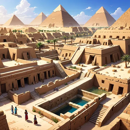 ancient egypt,ancient city,khufu,giza,ancient civilization,karnak,pyramids,ancient egyptian,pharaonic,egypt,ancient buildings,pharaohs,egyptology,dahshur,the great pyramid of giza,eastern pyramid,the ancient world,egyptians,edfu,egyptian temple,Anime,Anime,General