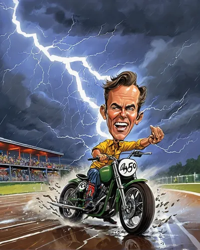 moto gp,motorcycle speedway,grand prix motorcycle racing,motorcycle racing,motogp,speedway,motorcycle racer,harley-davidson,motorcycle drag racing,rossi,caricature,dirt track racing,superbike racing,track racing,god of thunder,caricaturist,scooter,skull racing,throttle,harley davidson,Illustration,Abstract Fantasy,Abstract Fantasy 23