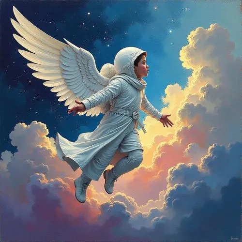 angel moroni,dove of peace,icarus,archangel,angel,ayat,Conceptual Art,Daily,Daily 10