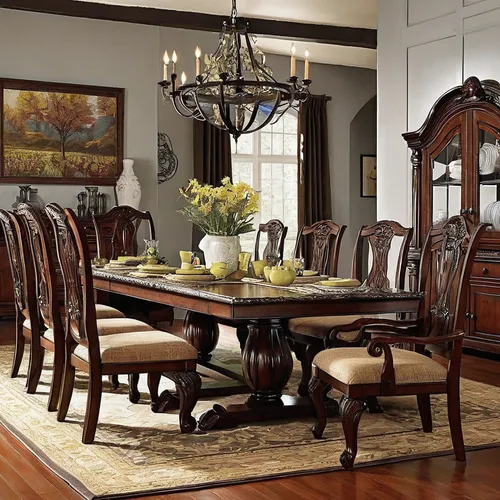 dining room table,kitchen & dining room table,dining table,victorian table and chairs,antique furniture,antique table,dining room,china cabinet,conference table,kitchen table,mahogany family,tablescape,set table,breakfast room,californian white oak,conference room table,family room,windsor chair,furniture,long table,Illustration,Black and White,Black and White 18