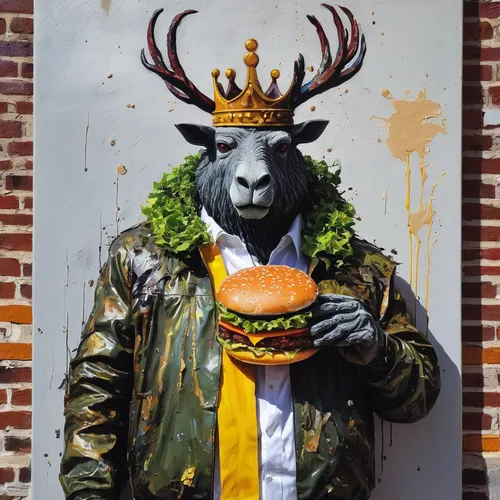 luther burger,buffalo burger,hamburger,the burger,big hamburger,gaisburger marsch,manchurian stag,streetart,stag,burguer,omnivore,zebu,meat kane,gator burger,burger,burger king premium burgers,cheeseburger,king ortler,burgers,lampenpuzergras,Conceptual Art,Graffiti Art,Graffiti Art 02