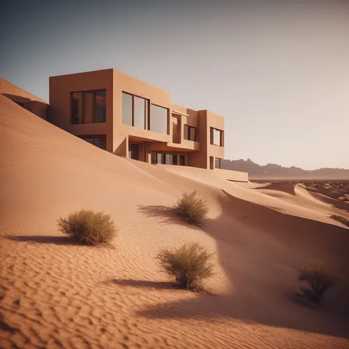 dunes house,dune ridge,desert landscape,admer dune,desert desert landscape,the desert,san dunes,desert,moving dunes,dunes,dune landscape,shifting dune,cubic house,crescent dunes,arid landscape,sand dunes,the sand dunes,shifting dunes,sahara desert,desert plant,Photography,General,Cinematic