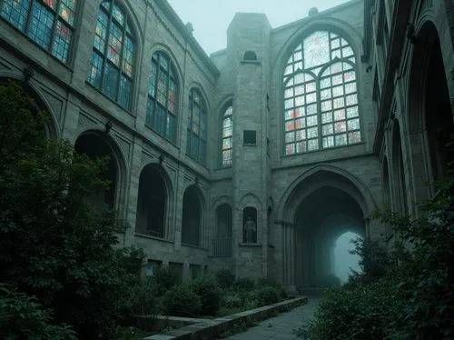 altgeld,haunted cathedral,theed,ruin,monastery,ruins,cloisters,hall of the fallen,crypts,ravenloft,overgrowth,courtyards,briarcliff,monastic,lost place,cloister,yost,orphanage,sanctuary,abandoned place