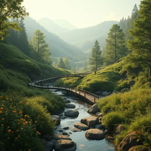 mountain stream,mountain spring,nature landscape,scenic bridge,carpathians,wooden bridge,beautiful landscape,brook landscape,nature wallpaper,landscape nature,headwaters,river landscape,mountain river,natural scenery,landscape background,alpine landscape,hiking path,landscapes beautiful,green landscape,the natural scenery,Photography,General,Realistic